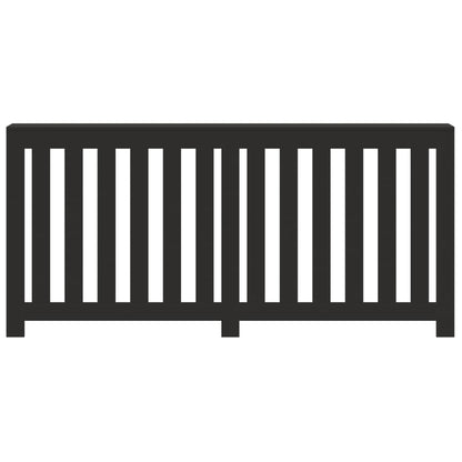 Radiator Cover Black 175x20x82 cm Engineered Wood