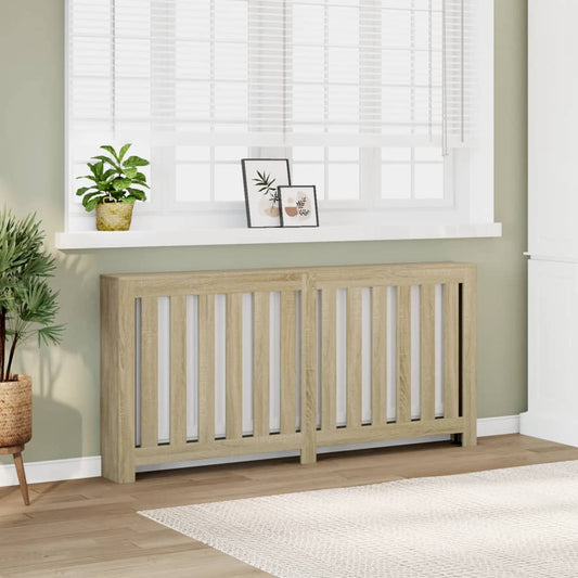 Radiator Cover Sonoma Oak 175 x 20 x 82 cm Engineered Wood