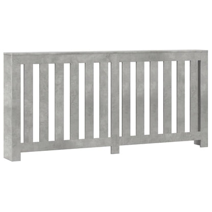 Radiator Cover Concrete Grey 175x20x82 cm Engineered Wood