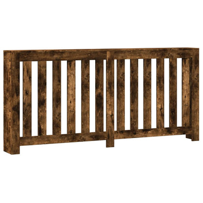 Radiator Cover Smoked Oak 175x20x82 cm Engineered Wood