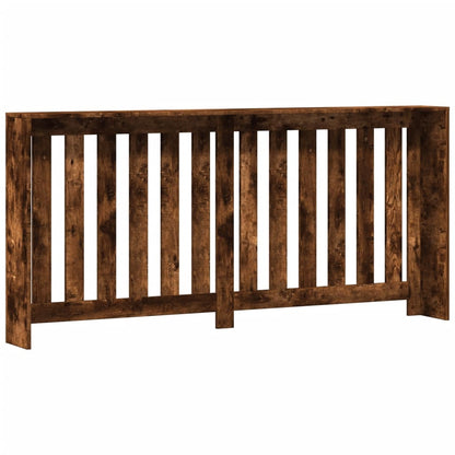 Radiator Cover Smoked Oak 175x20x82 cm Engineered Wood