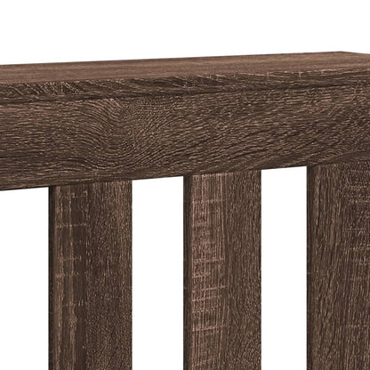 Radiator Cover Brown Oak 175x20x82 cm Engineered Wood