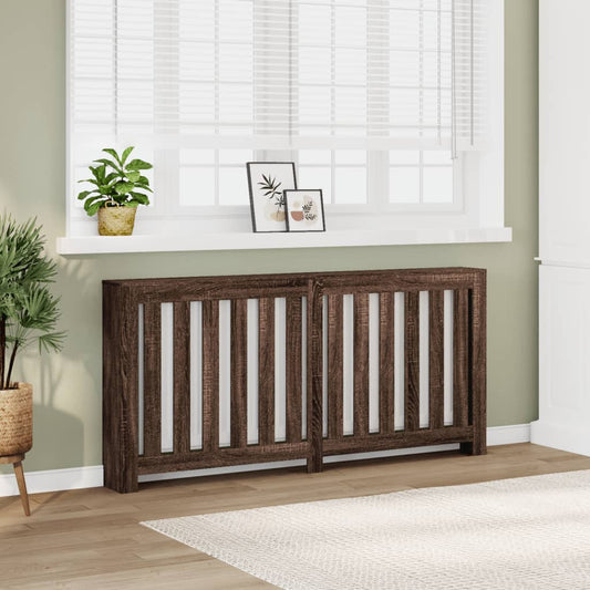 Radiator Cover Brown Oak Engineered Wood