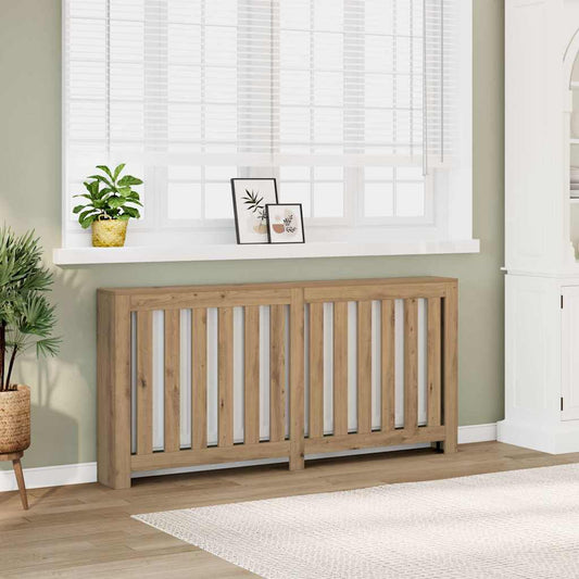 Radiator Cover Oak 175 x 20 x 82 cm Engineered Wood