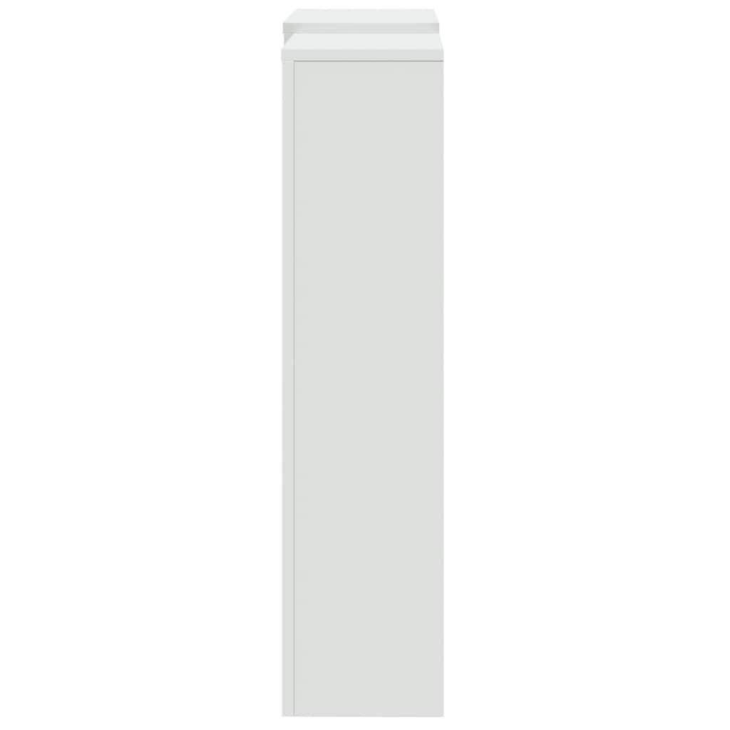 Radiator Cover White 205x21,5x83,5 cm Engineered Wood