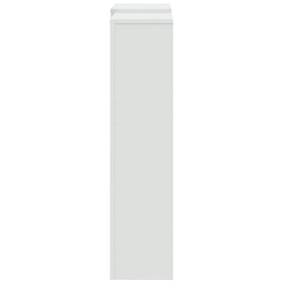 Radiator Cover White 205x21,5x83,5 cm Engineered Wood
