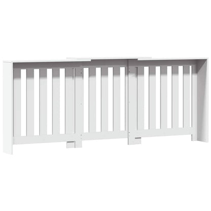 Radiator Cover White 205x21,5x83,5 cm Engineered Wood