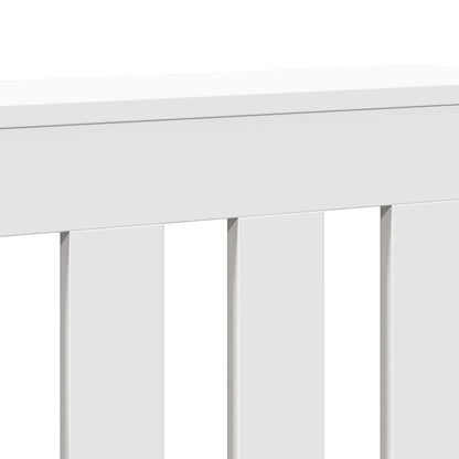 Radiator Cover White 205x21,5x83,5 cm Engineered Wood