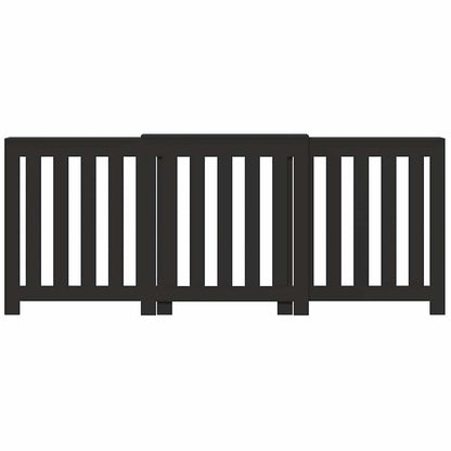 Radiator Cover Black 205x21,5x83,5 cm Engineered Wood