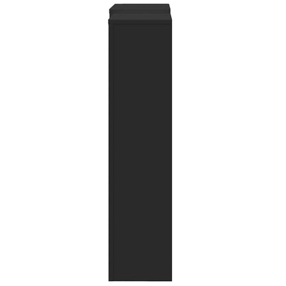 Radiator Cover Black 205x21,5x83,5 cm Engineered Wood