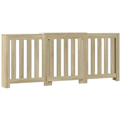 Radiator Cover Sonoma Oak 205x21,5x83,5 cm Engineered Wood