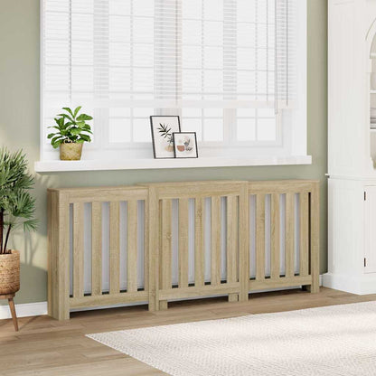 Radiator Cover Sonoma Oak 205x21,5x83,5 cm Engineered Wood