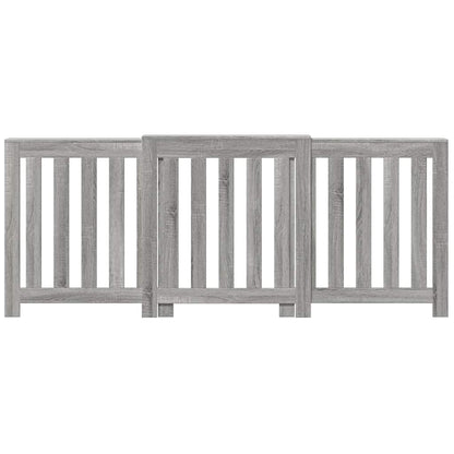Radiator Cover Grey Sonoma 205x21,5x83,5 cm Engineered Wood