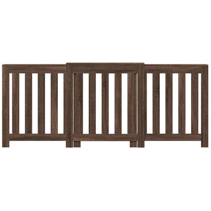 Radiator Cover Brown Oak 205x21,5x83,5 cm Engineered Wood