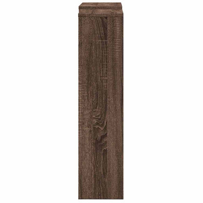 Radiator Cover Brown Oak 205x21,5x83,5 cm Engineered Wood