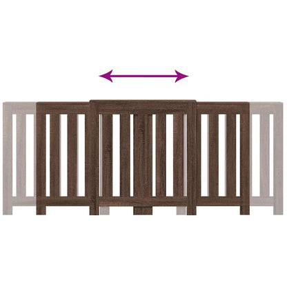 Radiator Cover Brown Oak 205x21,5x83,5 cm Engineered Wood