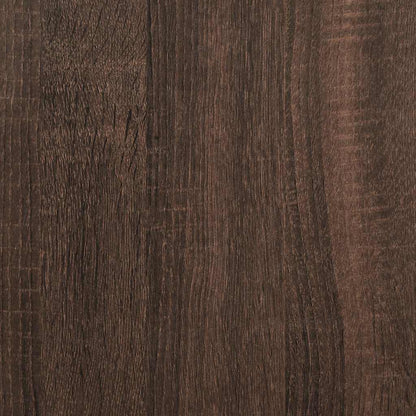 Radiator Cover Brown Oak 205x21,5x83,5 cm Engineered Wood