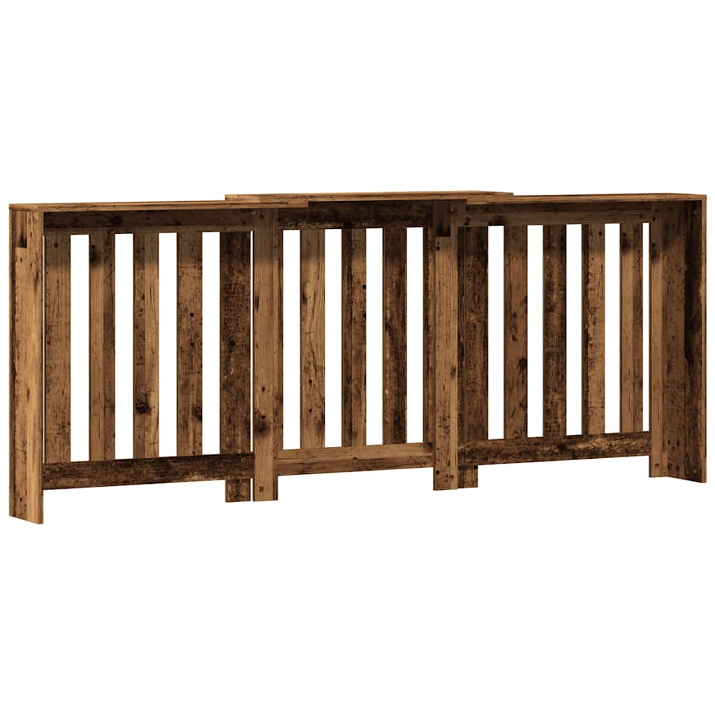Radiator Cover Old Wood 205x21,5x83,5 cm Engineered Wood