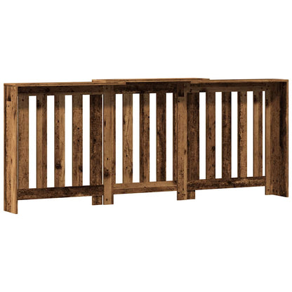 Radiator Cover Old Wood 205x21,5x83,5 cm Engineered Wood