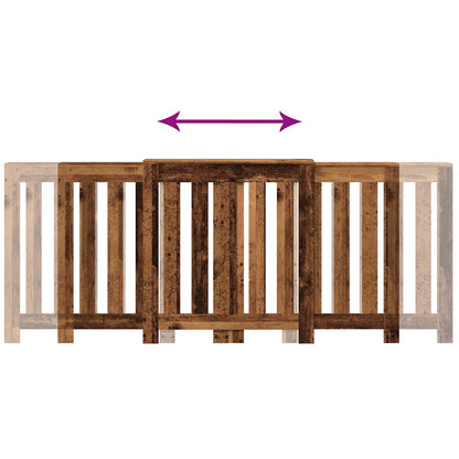 Radiator Cover Old Wood 205x21,5x83,5 cm Engineered Wood