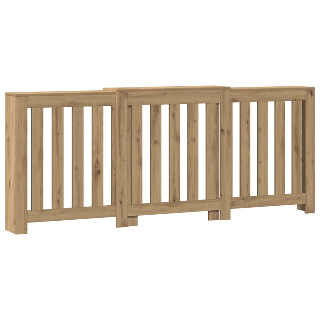 Radiator Cover Artisian Oak 205x21,5x83,5 cm Engineered Wood