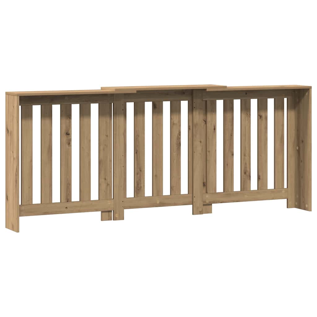 Radiator Cover Artisian Oak 205x21,5x83,5 cm Engineered Wood
