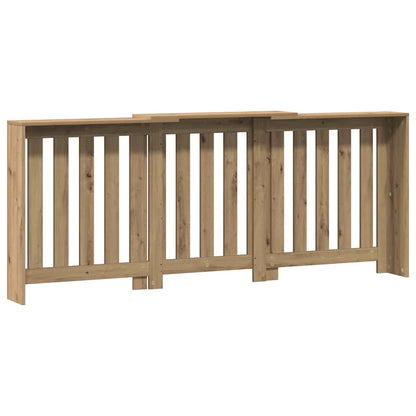 Radiator Cover Artisian Oak 205x21,5x83,5 cm Engineered Wood