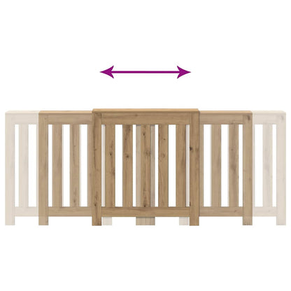 Radiator Cover Artisian Oak 205x21,5x83,5 cm Engineered Wood
