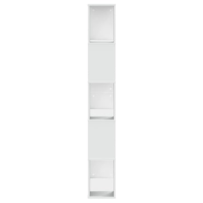 Bookcase 5-Tier White 80,5x23,5x162,5 cm Engineered Wood
