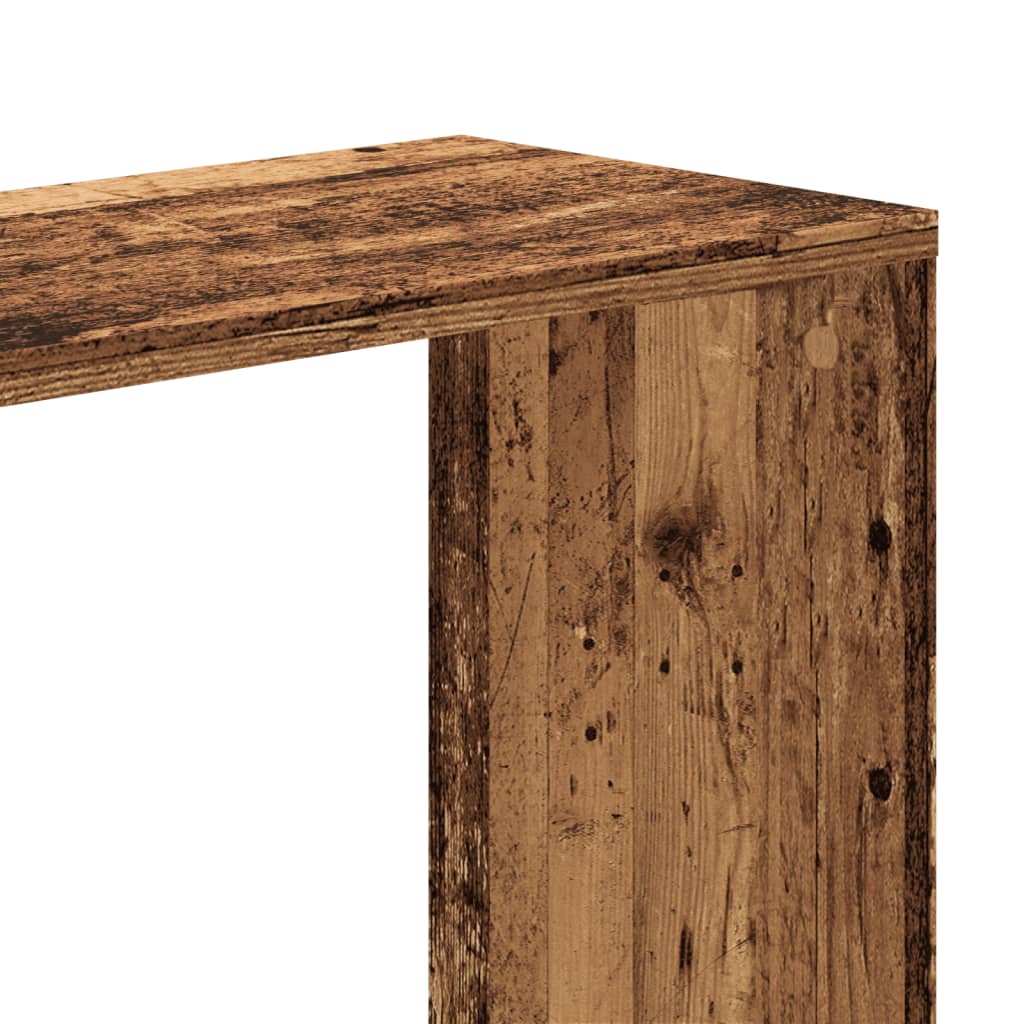 Bookcase 5-Tier Old Wood 80,5x23,5x162,5 cm Engineered Wood
