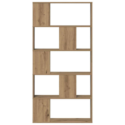 Bookcase 5-Tier Artisian Oak 80,5x23,5x162,5 cm Engineered Wood