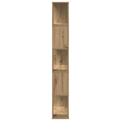 Bookcase 5-Tier Artisian Oak 80,5x23,5x162,5 cm Engineered Wood