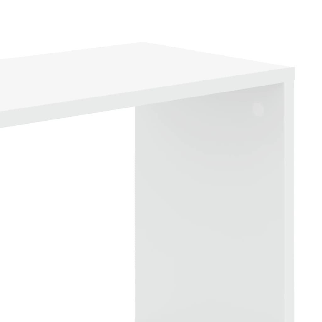 Bookcase 5-Tier White 45x23,5x162,5 cm Engineered Wood
