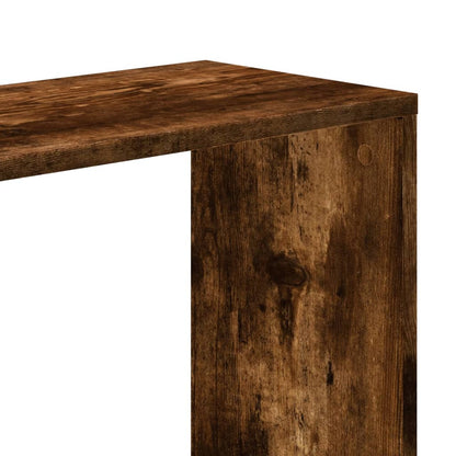 Bookcase 5-Tier Smoked Oak 45x23,5x162,5 cm Engineered Wood