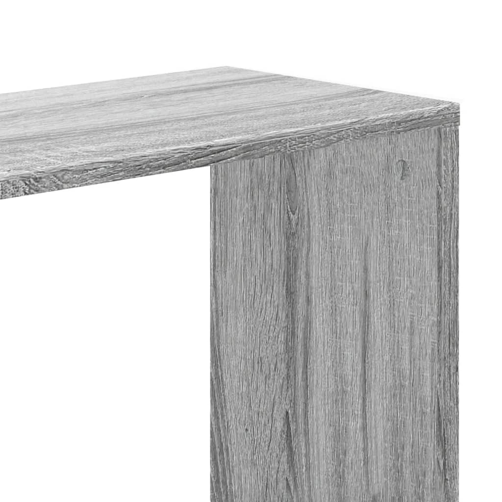 Bookcase 5-Tier Grey Sonoma 45x23,5x162,5 cm Engineered Wood