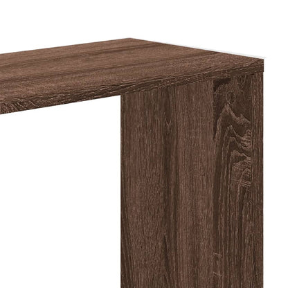 Bookcase 5-Tier Brown Oak 45x23,5x162,5 cm Engineered Wood