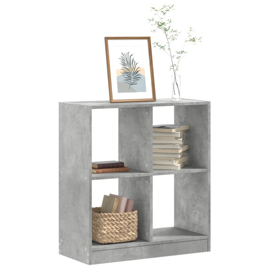 Bookcase Concrete Grey 68,5x32x75 cm Engineered Wood