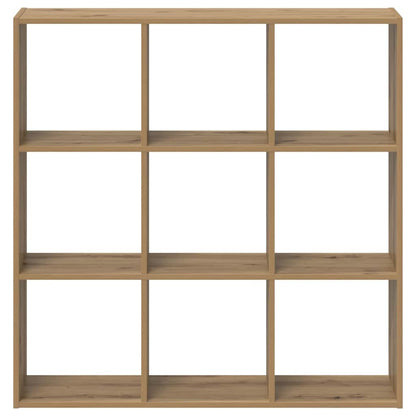 Bookcase Artisian Oak 102x32x102 cm Engineered Wood