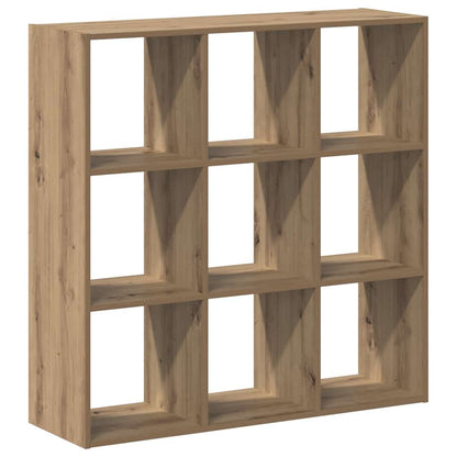 Bookcase Artisian Oak 102x32x102 cm Engineered Wood
