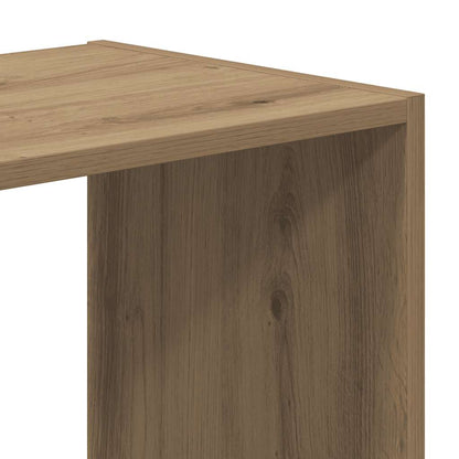 Bookcase Artisian Oak 102x32x102 cm Engineered Wood
