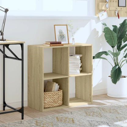 Bookcase Sonoma Oak 68,5x32x68,5 cm Engineered Wood