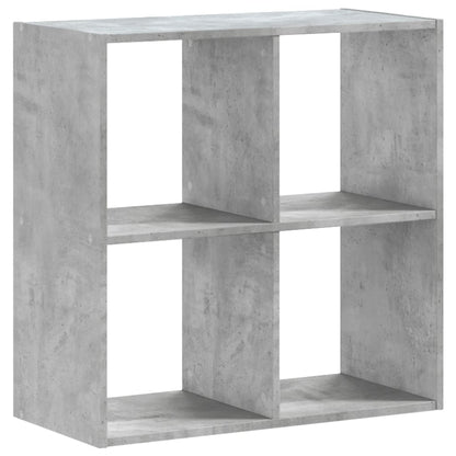 Bookcase Concrete Grey 68,5x32x68,5 cm Engineered Wood