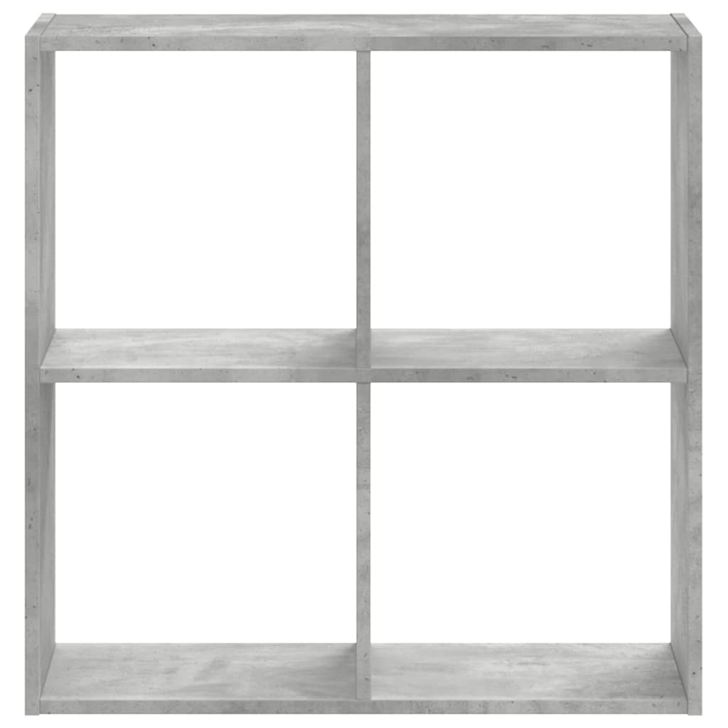 Bookcase Concrete Grey 68,5x32x68,5 cm Engineered Wood