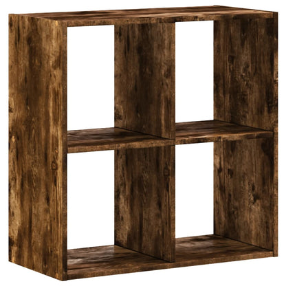 Bookcase Smoked Oak 68,5x32x68,5 cm Engineered Wood