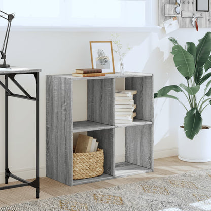 Bookcase Grey Sonoma 68,5x32x68,5 cm Engineered Wood