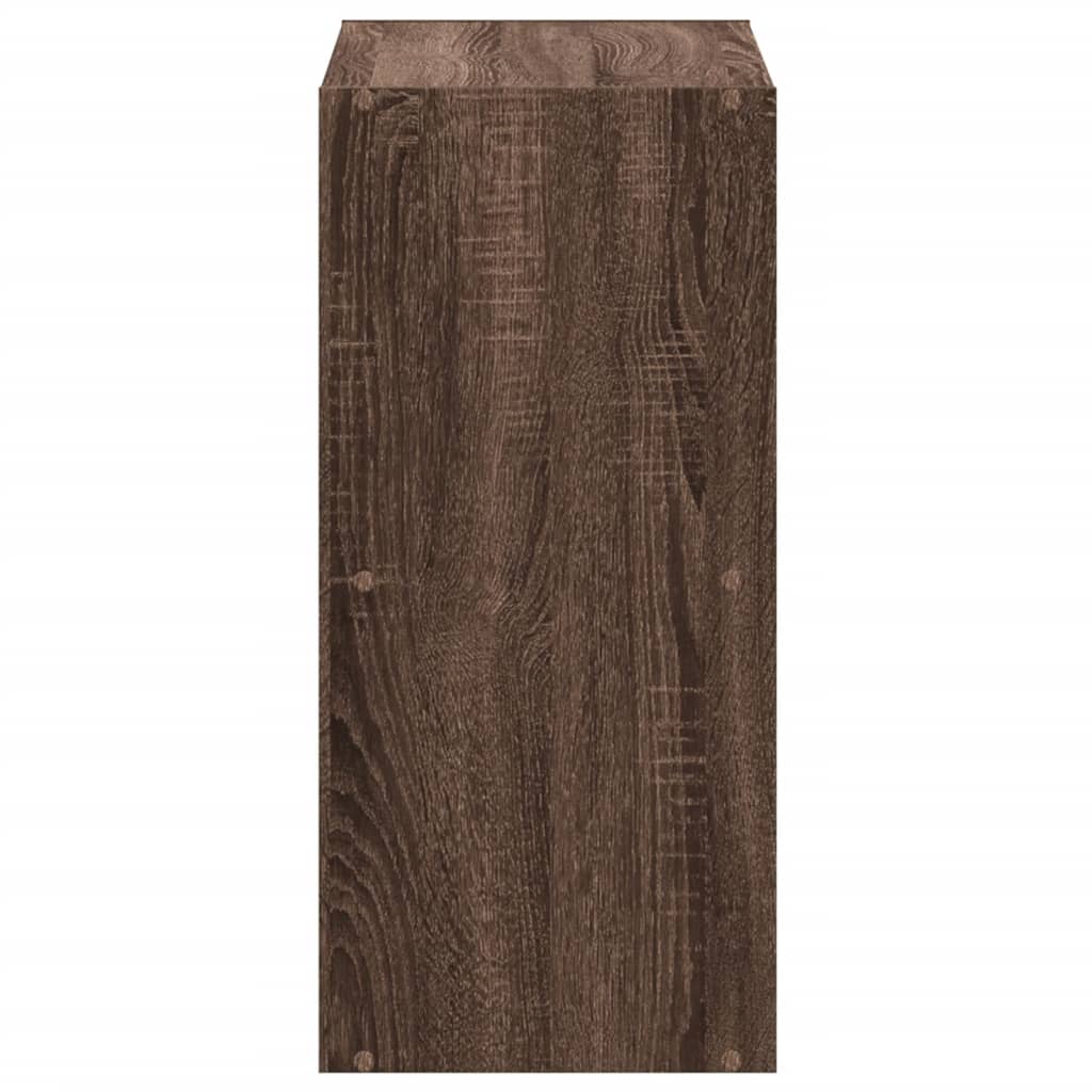 Bookcase Brown Oak 68,5x32x68,5 cm Engineered Wood