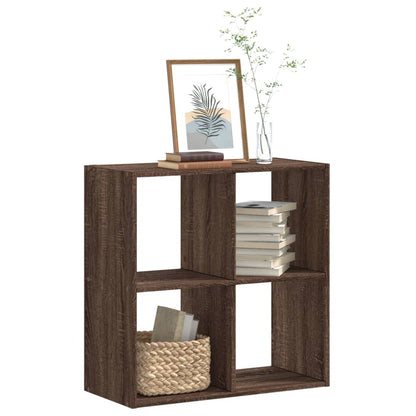 Bookcase Brown Oak 68,5x32x68,5 cm Engineered Wood