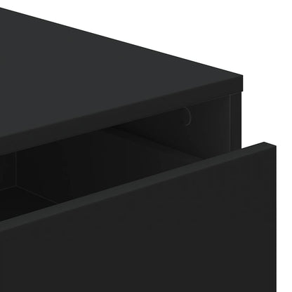 Corner Chest of Drawers Black 60x41x58 cm Engineered Wood