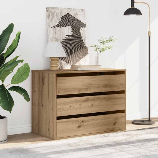 Corner Chest of Drawers Artisian Oak 80x41x58 cm Engineered Wood