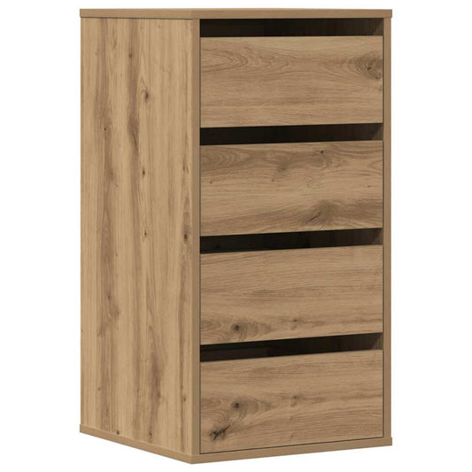 Corner Chest of Drawers Artisian Oak 40x41x76 cm Engineered Wood